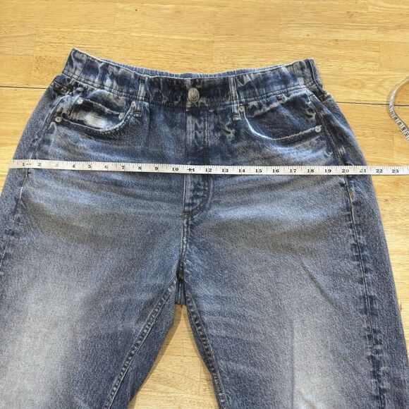 Rag & Bone Miramar Denim-Print Joggers Soft Terry Elastic Waist Loungewear Large - Picture 7 of 13